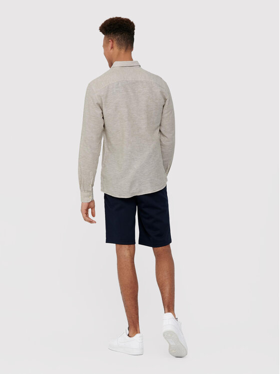 Only & Sons Only & Sons Cămașă Caiden 22012321 Bej Slim Fit