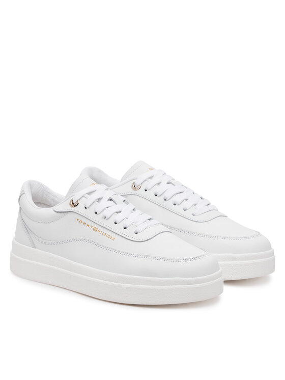Tommy Hilfiger Tommy Hilfiger Sneakersy Modern Court Sneaker Lthr FW0FW08800 Biela