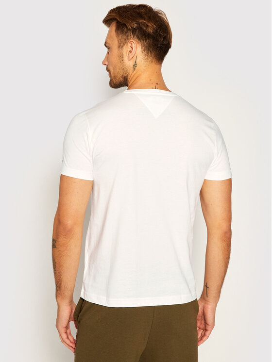 Tommy Hilfiger Tommy Hilfiger T-Shirt Core Logo Tee MW0MW11465 Bílá Regular Fit