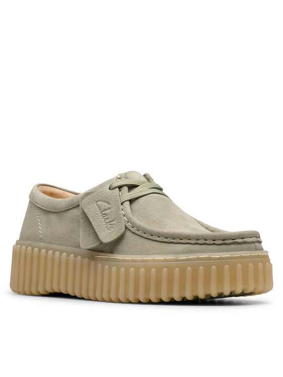 Clarks Clarks Półbuty Torhill Bee 26181190 Zielony