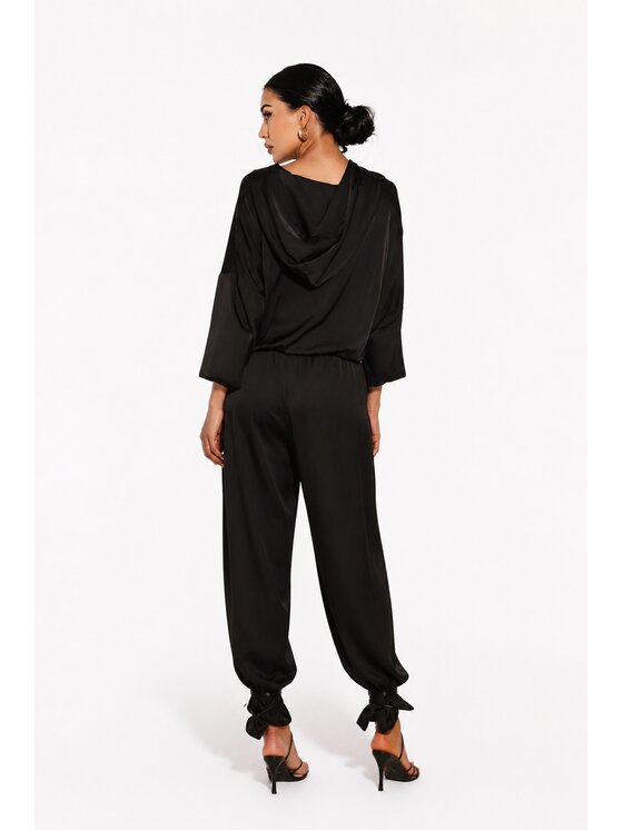 Agatha Studio Agatha Studio Komplet bluzka i spodnie A26LS-KA-K51 Czarny Regular Fit