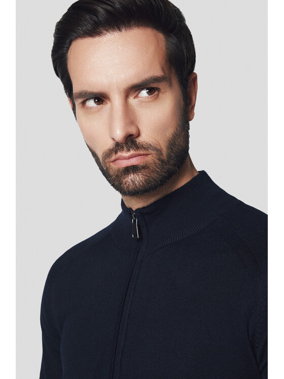 Lancerto Lancerto Kardigan Espen SW073224000078 Granatowy Regular Fit
