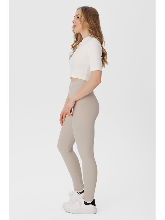 LAURELLA LAURELLA Spodnie dresowe 3TU003 Beżowy Regular Fit