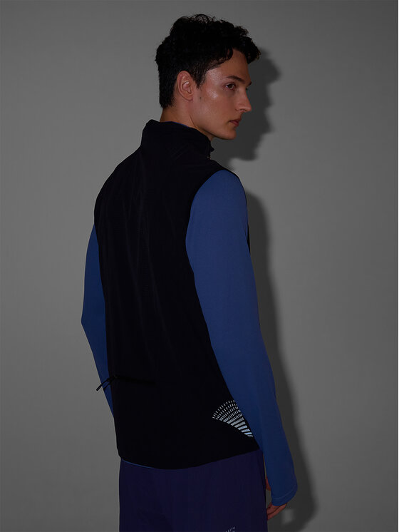 4F 4F Kamizelka BLAST Czarny Slim Fit