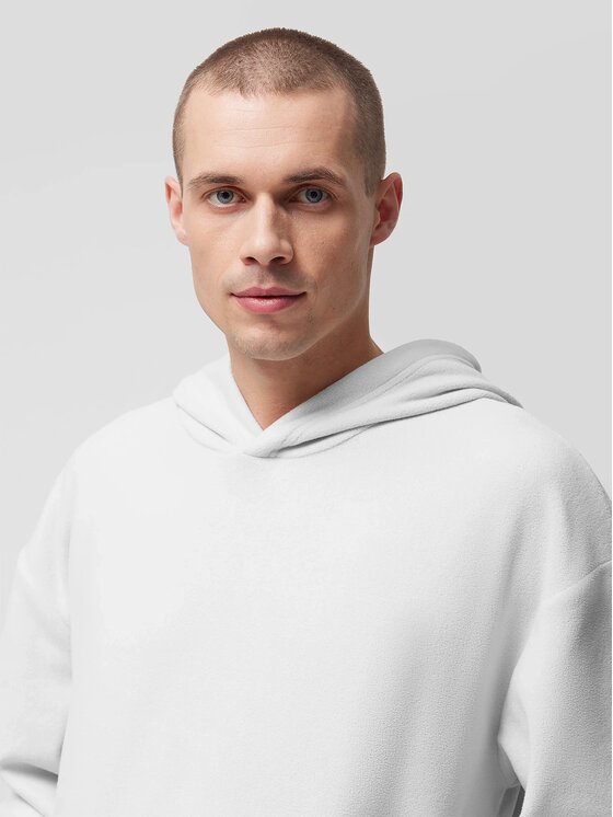 Outhorn Outhorn Fleecová mikina OTHWSS24TFLEM259-26S Sivá Loose Fit
