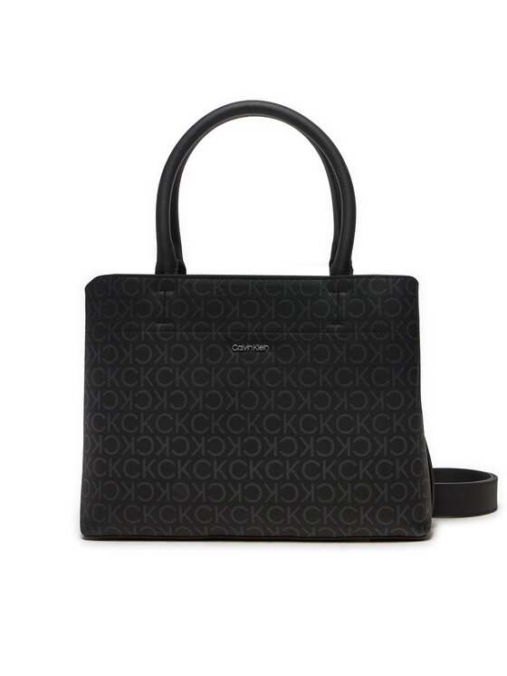 Calvin Klein Ročna Torba Ck Business Medium Tote_Mono K60K612575 Črna