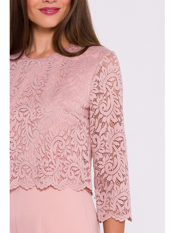 Stylove Stylove Overal S381 Ružová Ladies Fit