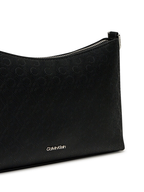 Calvin Klein Calvin Klein Τσάντα Ck Must Aop Conv Logo Jqd Strap LV04F3099G Μαύρο