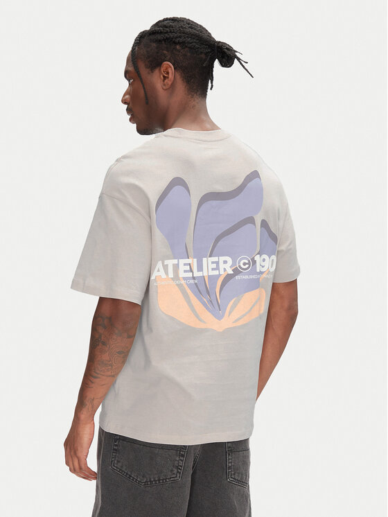 Jack & Jones Jack & Jones T-krekls Ames 12268471 Bēšs Relaxed Fit
