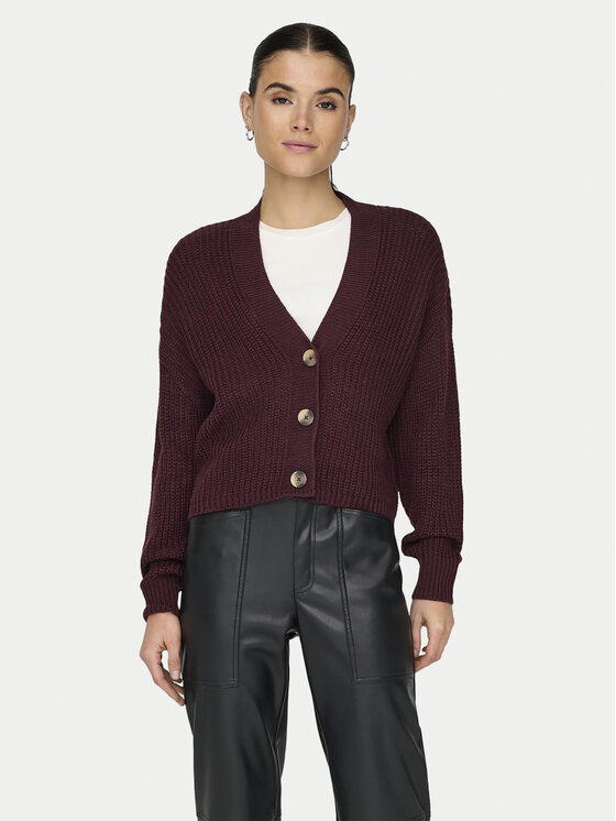 ONLY ONLY Ζακέτα Carol 15211521 Μπορντό Regular Fit