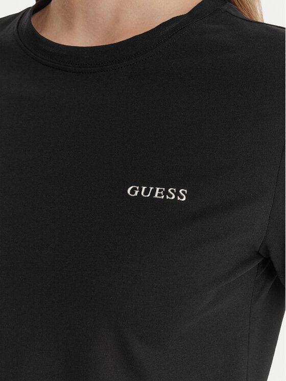 Guess Guess T-shirt V6RI07 J1314 Crna Regular Fit