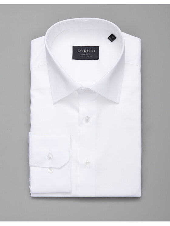 Borgio Borgio Koszula lavello_00235_classic Biały Classic Fit