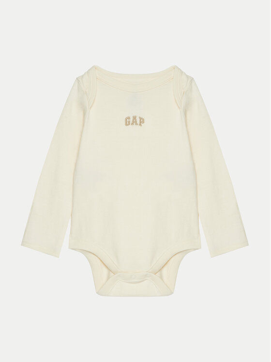 Gap Gap Σετ 3 κορμάκια παιδικά 600961-02 Μπεζ