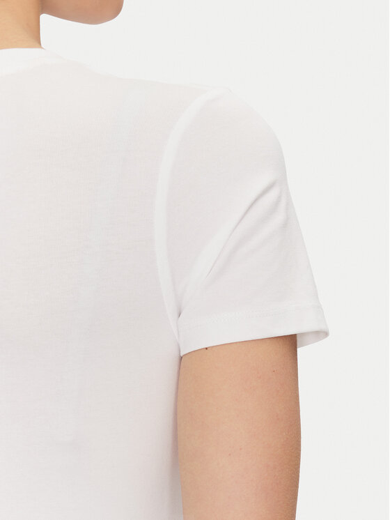 Guess Jeans Guess Jeans T-Shirt W4YI23 J1314 Λευκό Slim Fit