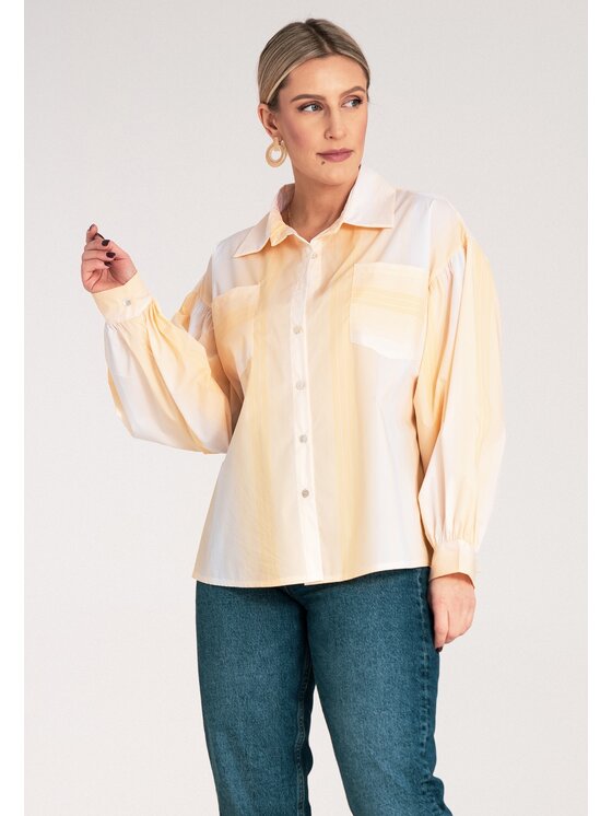 FIGL FIGL Camicia M1144 Giallo Oversize