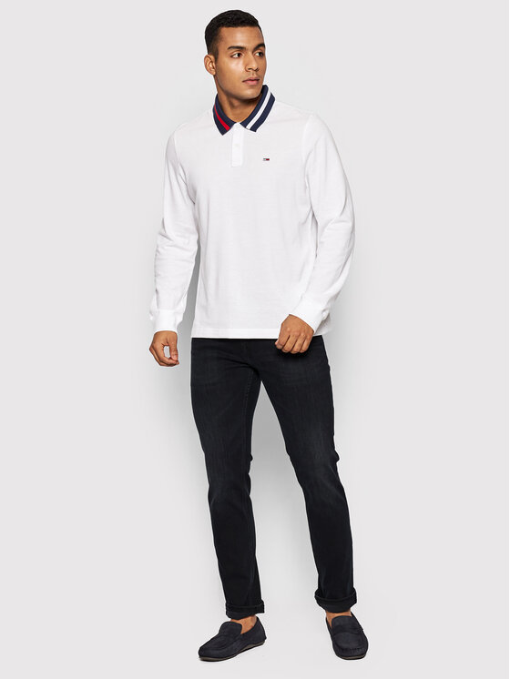 Tommy Jeans Tommy Jeans Blugi Scanton DM0DM09561 Negru Slim Fit