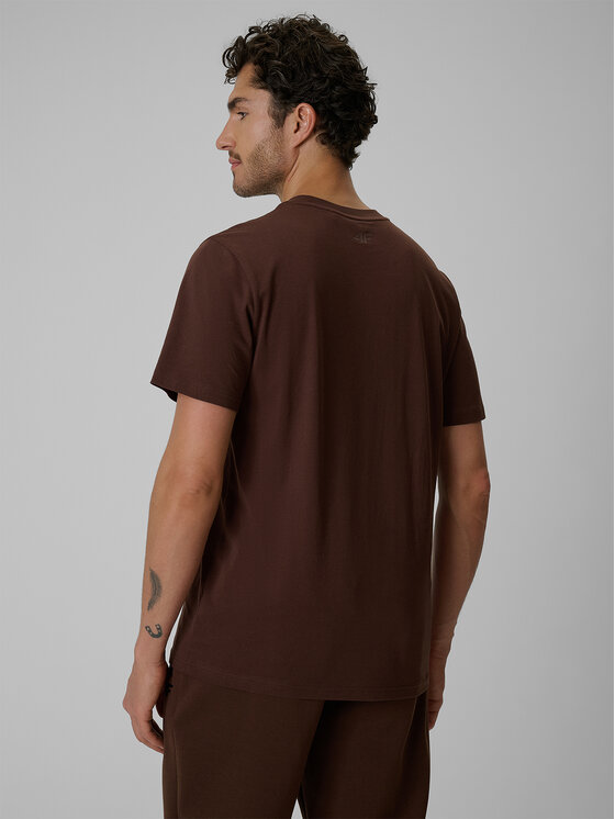 4F 4F T-Shirt LIMITLESS DESERT Brązowy Regular Fit