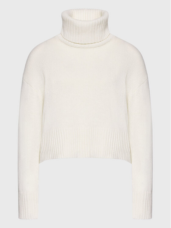 Simple Simple Dolčevita SWD513-03 Bijela Relaxed Fit