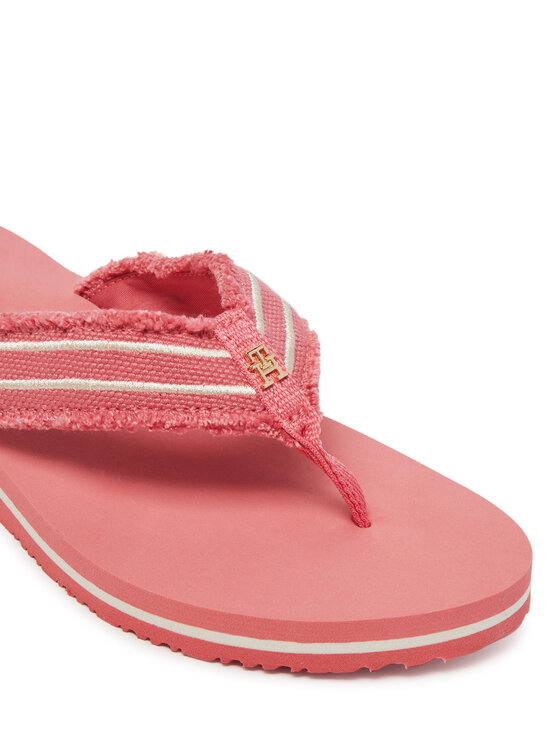 Tommy Hilfiger Tommy Hilfiger Varbavahesandaalid TH Webbing Beach Sandal FW0FW08739 Korallivärviline