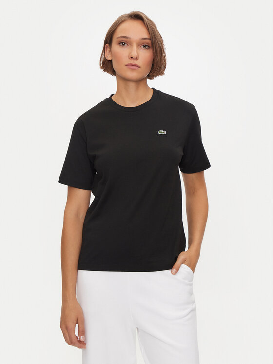 Lacoste T-krekls TF7215 Melns Loose Fit