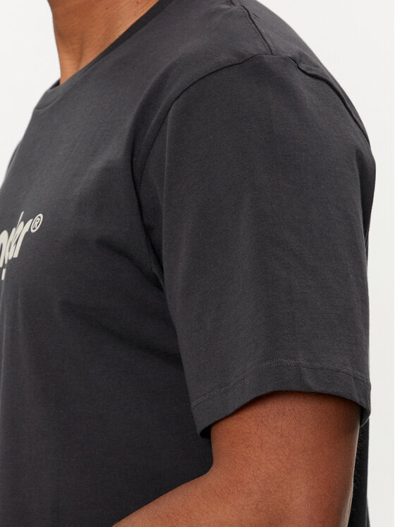 Wrangler Wrangler T-Shirt Logo 112350526 Czarny Regular Fit