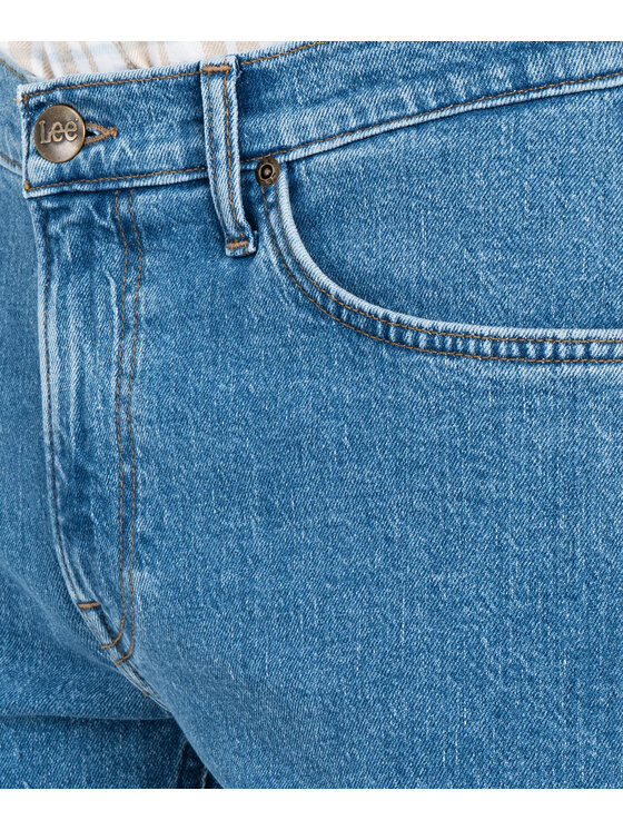 Lee Lee Jeansy DAREN ZIP FLY Niebieski Straight Fit