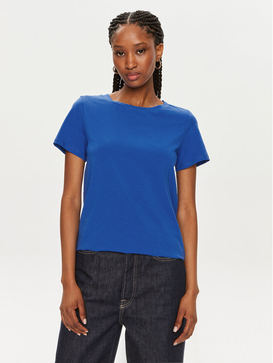 Weekend Max Mara T-shirt Multif 2415971042 Plava Regular Fit