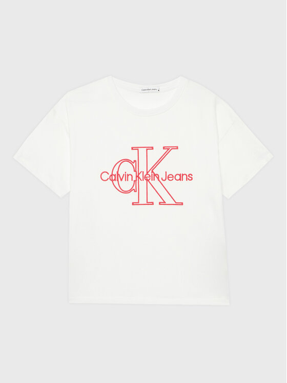 Calvin Klein Jeans Calvin Klein Jeans T-Shirt Monogram IG0IG01944 Weiß Regular Fit