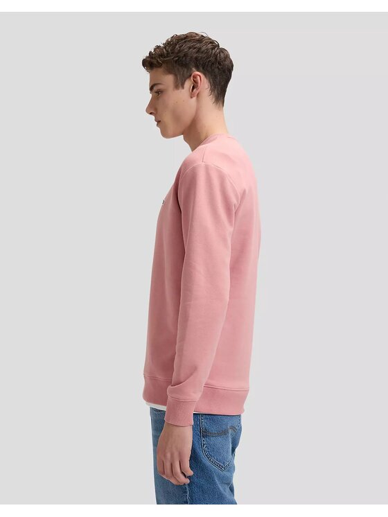 Lee Lee Felpa PATCH CREW SWS Arancione Regular Fit
