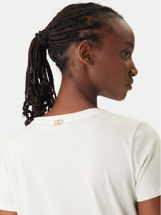Liu Jo Sport Liu Jo Sport Marškinėliai TA6155 JS923 Écru Regular Fit