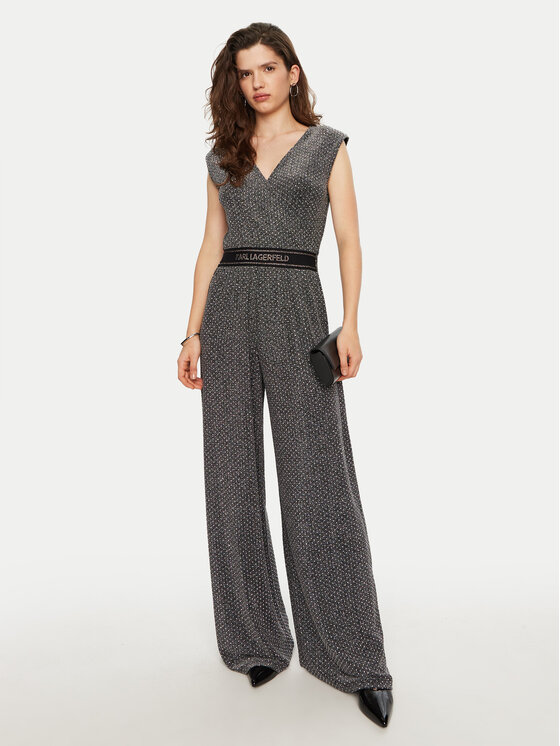 KARL LAGERFELD KARL LAGERFELD Jumpsuit A1W13029 Grau Regular Fit
