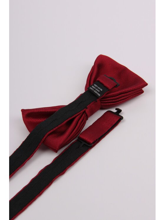 ELSNER ELSNER Παπιγιόν BUTTERFLY Z JEDWABNEGO ŻAKARDU A5132 Κόκκινο