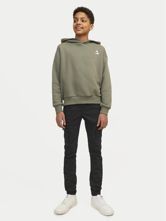 Jack&Jones Junior Jack&Jones Junior Hlače Paul 12151646 Crna Slim Fit