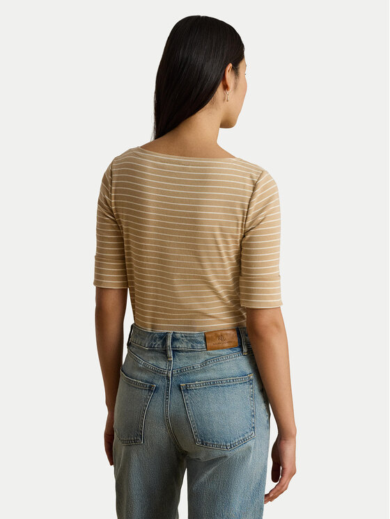 LAUREN RALPH LAUREN LAUREN RALPH LAUREN Μπλουζάκι Judy 200P13919003 Μπεζ Regular Fit