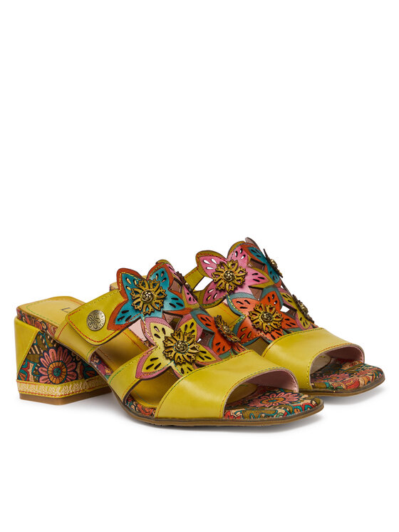 Laura Vita Laura Vita Шльопанці Jacqueso 09 Жовтий