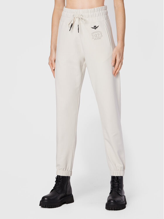 Aeronautica Militare Spodnji del trenirke 222PF870DF444 Bež Regular Fit