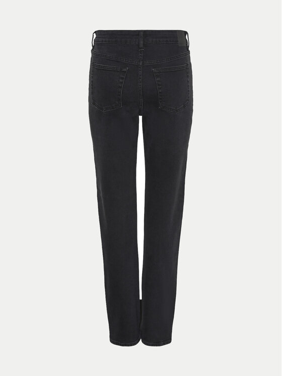 Pieces Pieces Džinsi Kelly 17147294 Melns Straight Fit