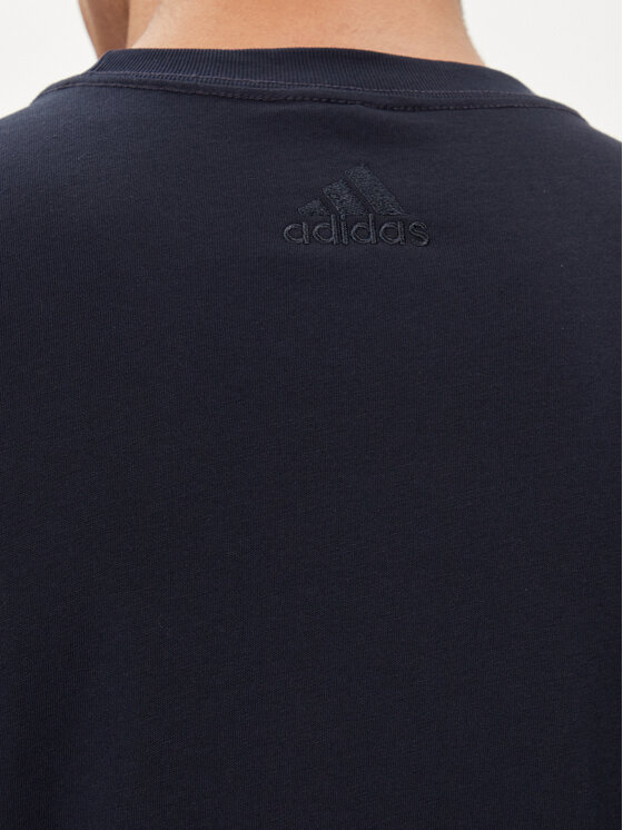 adidas adidas Tričko Essentials Single Jersey Linear Embroidered Logo T-Shirt IC9275 Modrá Regular Fit