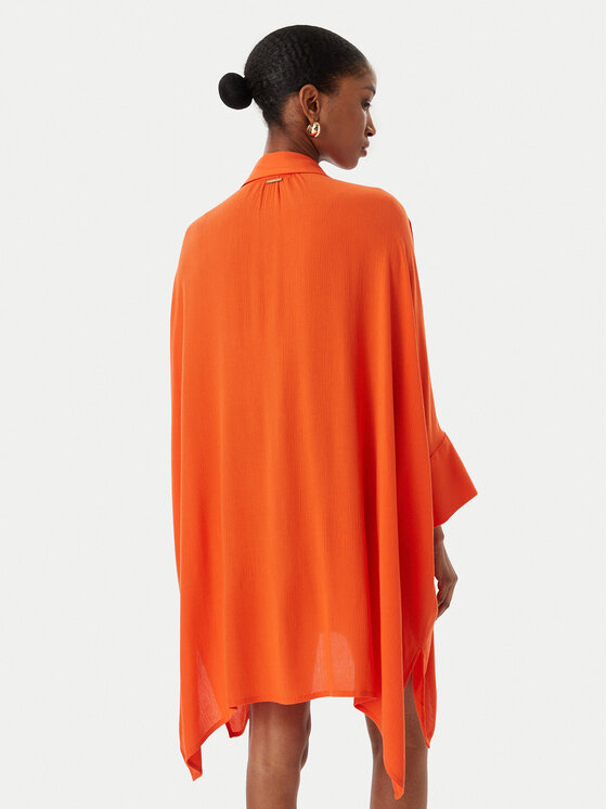 LOLA CASADEMUNT LOLA CASADEMUNT Srajčna obleka LS2615008 Oranžna Oversize