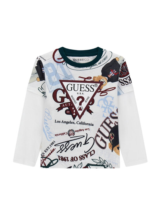 Guess Guess Blúz N6YI22 K3878 Fehér Regular Fit