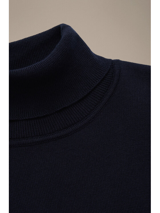 Lancerto Lancerto Sweter Sindre SW073225000058 Granatowy Regular Fit