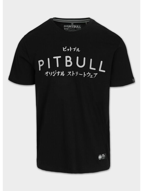 PITBULL PITBULL T-Shirt Koszulka męska MT. FUJI 3XL Czarny Regular Fit