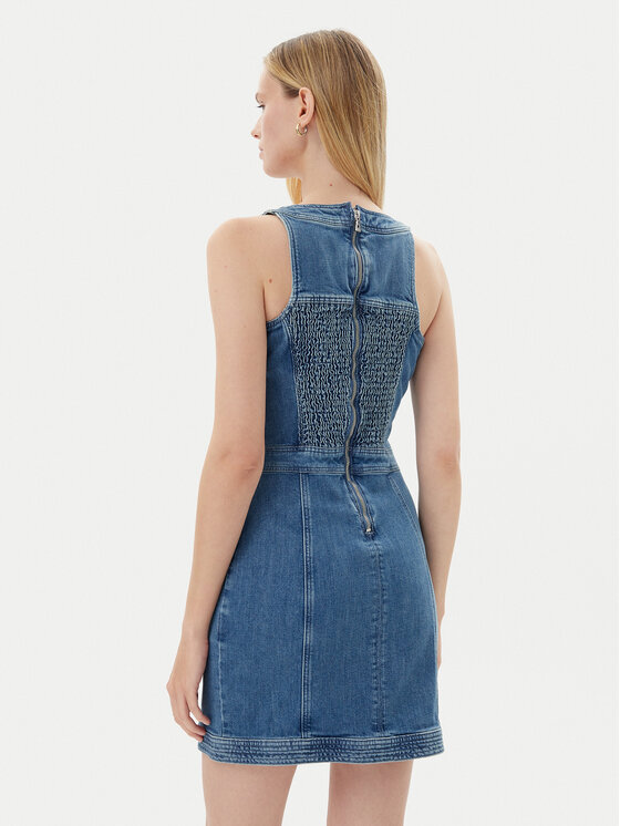 Guess Guess Vestito 175261 Blu Classic Fit