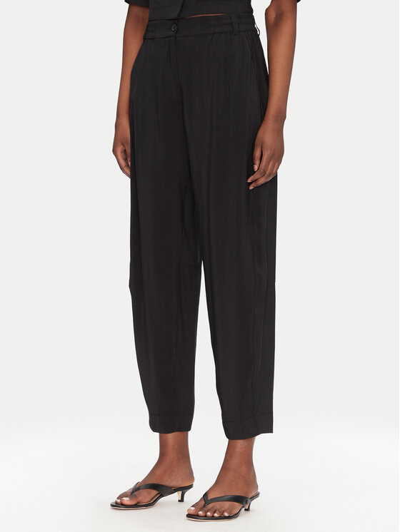 ACCESS FASHION ACCESS FASHION Szövet nadrág 53-5112-405 Fekete Regular Fit