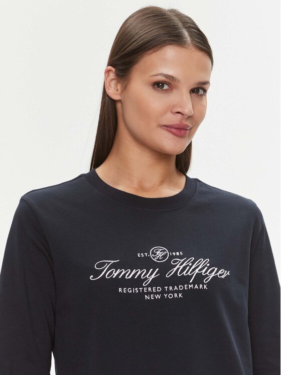 Tommy Hilfiger Tommy Hilfiger Blúz WW0WW40292 Sötétkék Regular Fit