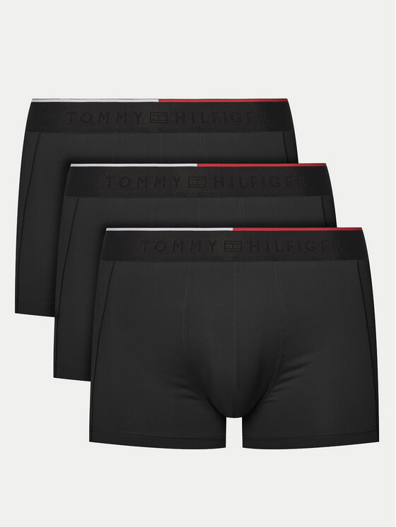 Férfi 3 darab boxer Tommy Hilfiger, Méret: S, Fekete, UM0UM03388