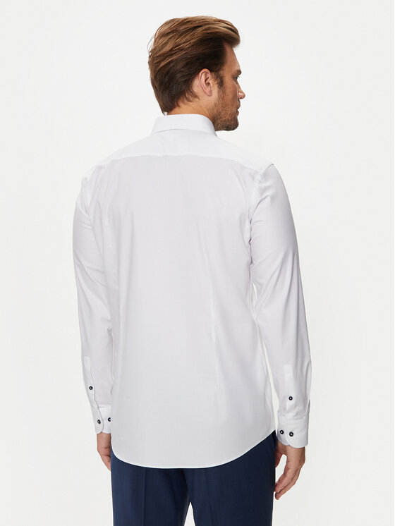 BOSS Boss Krekls 50519867 Balts Slim Fit