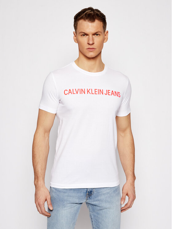 Calvin Klein Jeans Calvin Klein Jeans T-särk J30J307856 Valge Regular Fit