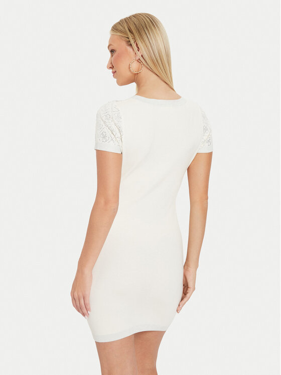 Guess Guess Kootud kleit Paige W4YK28 Z3FN0 Ekrüüvärv Slim Fit