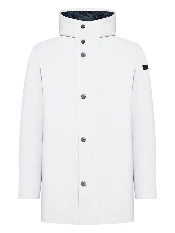 RRD RRD Cappotto q-dav-59660 Bianco Regular Fit